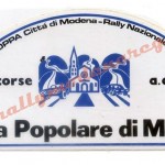 Rally Coppa Città di Modena 1978, l'adesivo